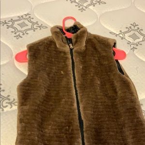 Brown fur coat